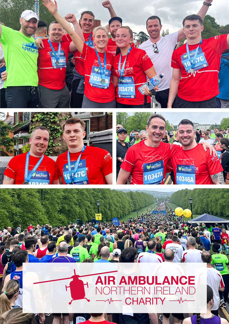 MetStructures Teams Excel at Belfast Marathon in Support of Air Ambulance NI